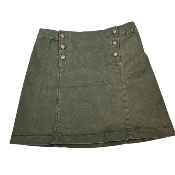 NWT Abercrombie & Fitch Olive Y2K Sailor Cotton Jean Skirt Size 0 Women's H57‎ - Picture 11 of 11